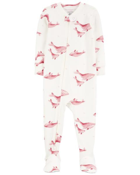 1-Piece Whale PurelySoft Footie Pajamas