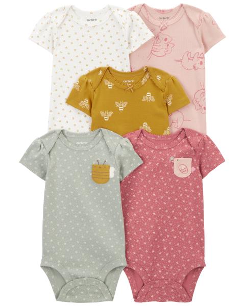 5-Pack Short-Sleeve Bodysuits