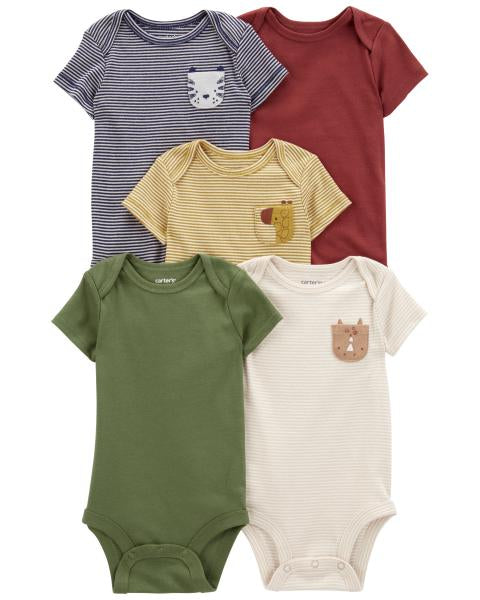 5-Pack Short-Sleeve Bodysuits