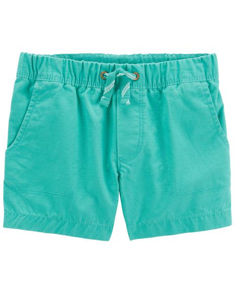 Pull-On Canvas Shorts