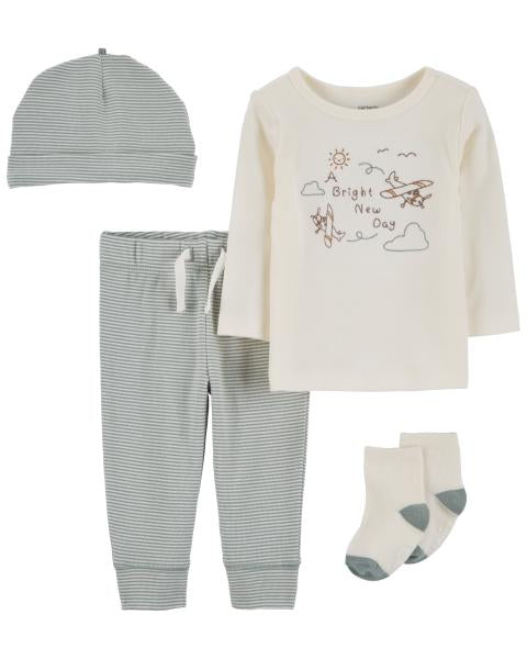 4-Piece Airplane Outfit Set