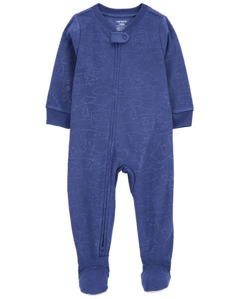 1-Piece Camper Fleece Footie Pajamas