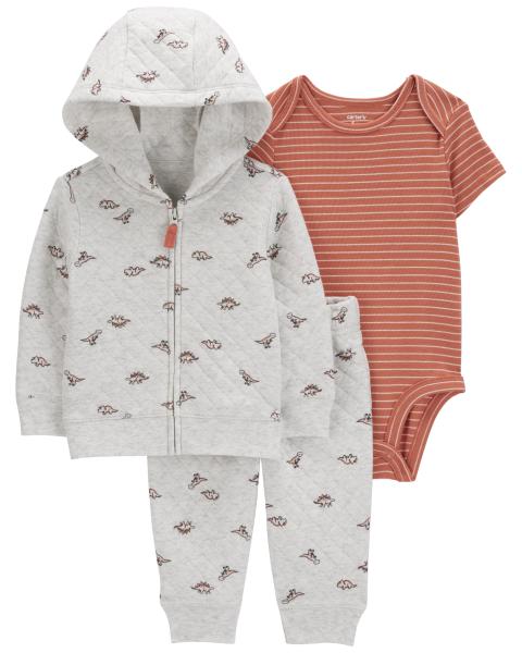 3-Piece Dinosaur Little Jacket Set