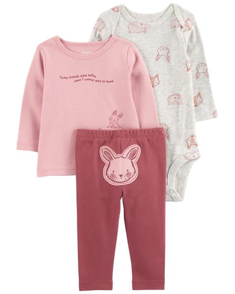 3-Piece Bunny Little Character Set