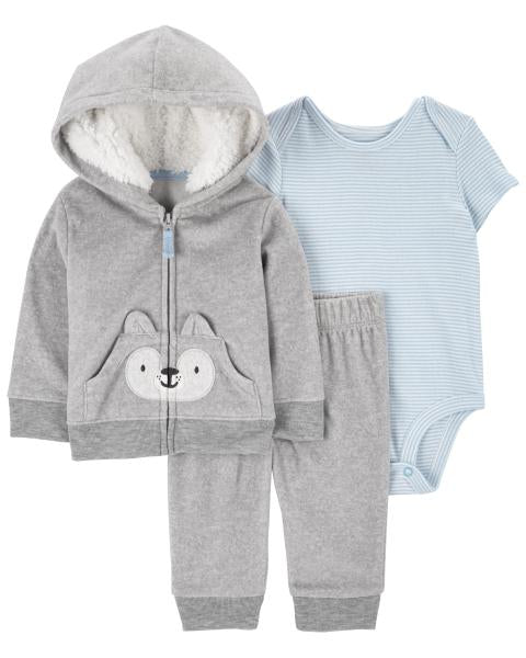 3-Piece Fox Little Jacket Set