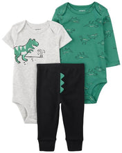 Cargar imagen en el visor de la galería, 3-Piece Dinosaur Bodysuit Pant Set
