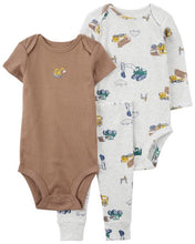 Cargar imagen en el visor de la galería, 3-Piece Construction Bodysuit Pant Set
