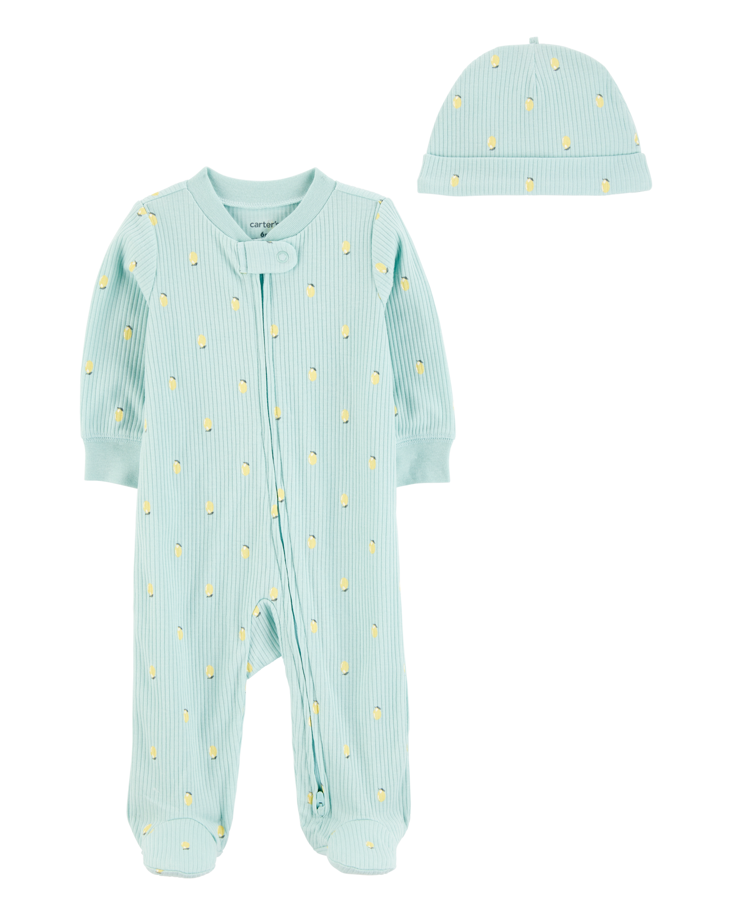 2-Piece Lemon 2-Way Zip Sleep & Play Pajamas