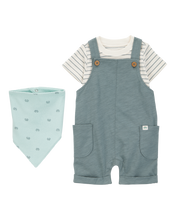 Cargar imagen en el visor de la galería, 3-Piece Striped Shortall Set
