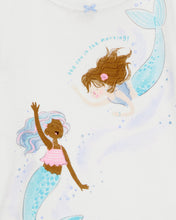 Cargar imagen en el visor de la galería, Mermaid Print Snug Fit Cotton 4-Piece Pajamas
