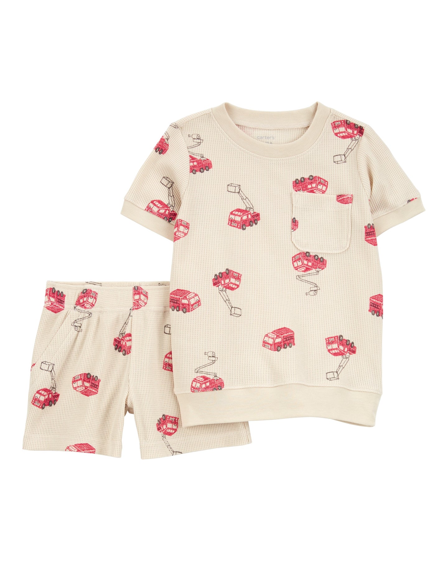 2-Piece Fire Truck Outfit Set