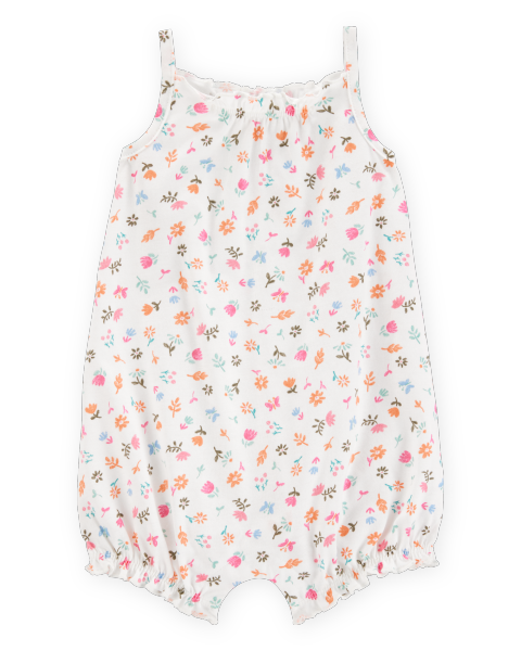 Floral Cotton Romper