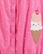 Cargar imagen en el visor de la galería, Ice Cream Cotton Romper - Pink
