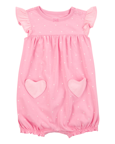 Heart Cotton Romper