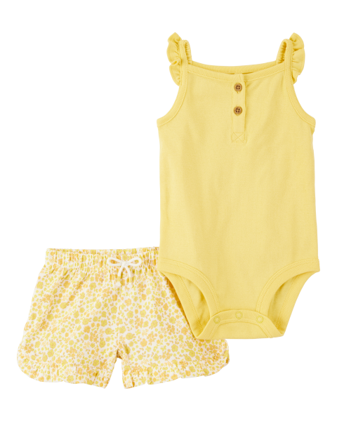 2-Piece Tank Bodysuit & Short Set