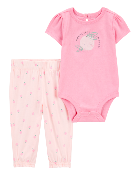 2-Piece Mommy Bodysuit Pant Set