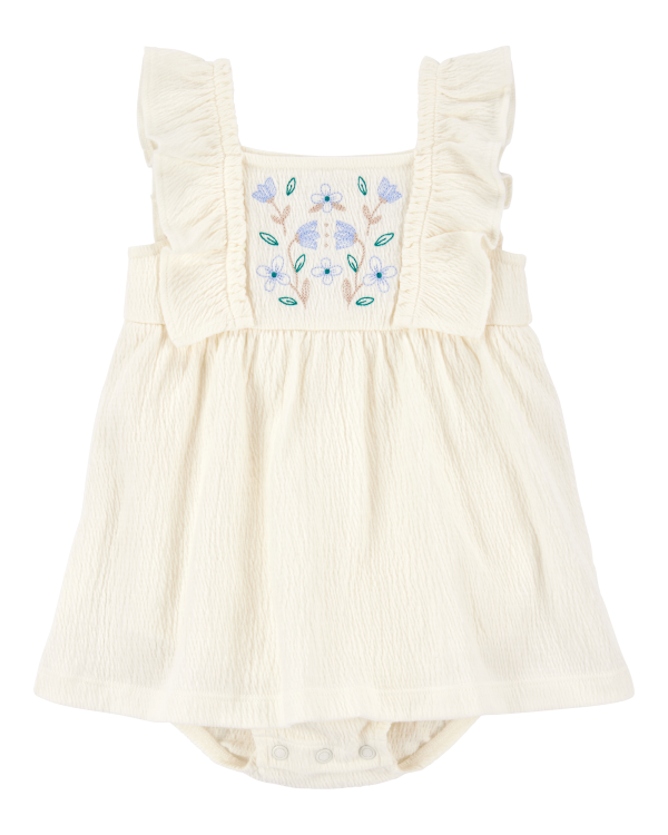Floral Flutter Bodysuit Dress