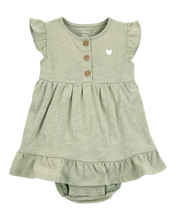Cargar imagen en el visor de la galería, Heart Bodysuit Dress - Green
