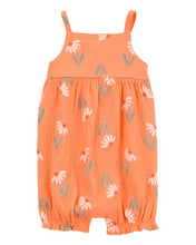 Cargar imagen en el visor de la galería, Floral Tank Romper - Orange
