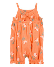 Cargar imagen en el visor de la galería, Floral Tank Romper - Orange

