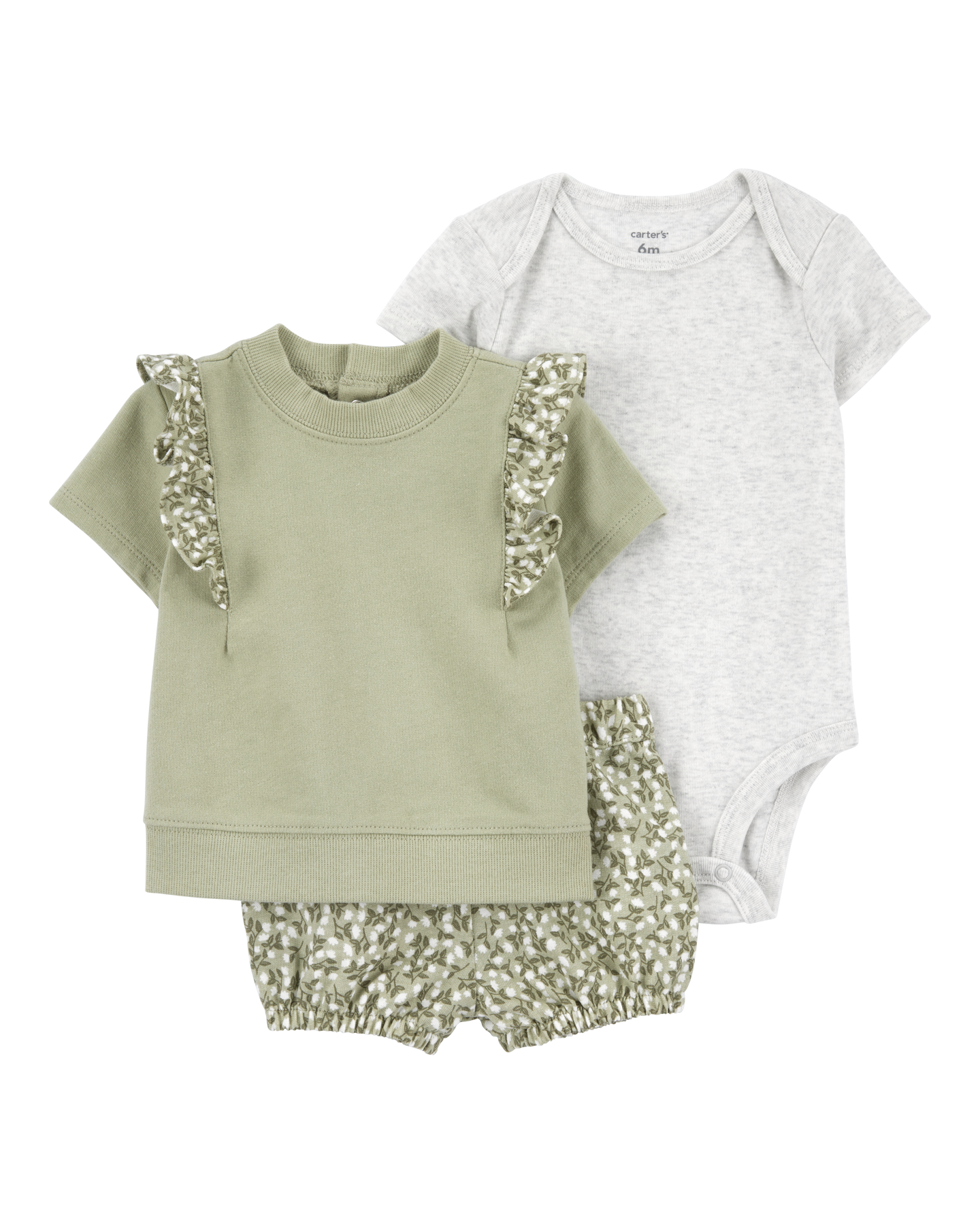 3-Piece Floral Outfit Set
