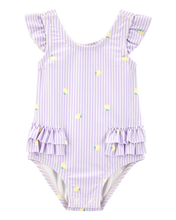 Cargar imagen en el visor de la galería, 1-Piece Striped Lemon Swimsuit
