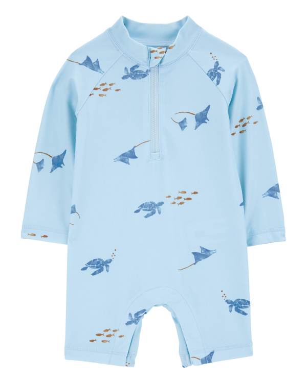 1-Piece Turtle Rashguard - Green