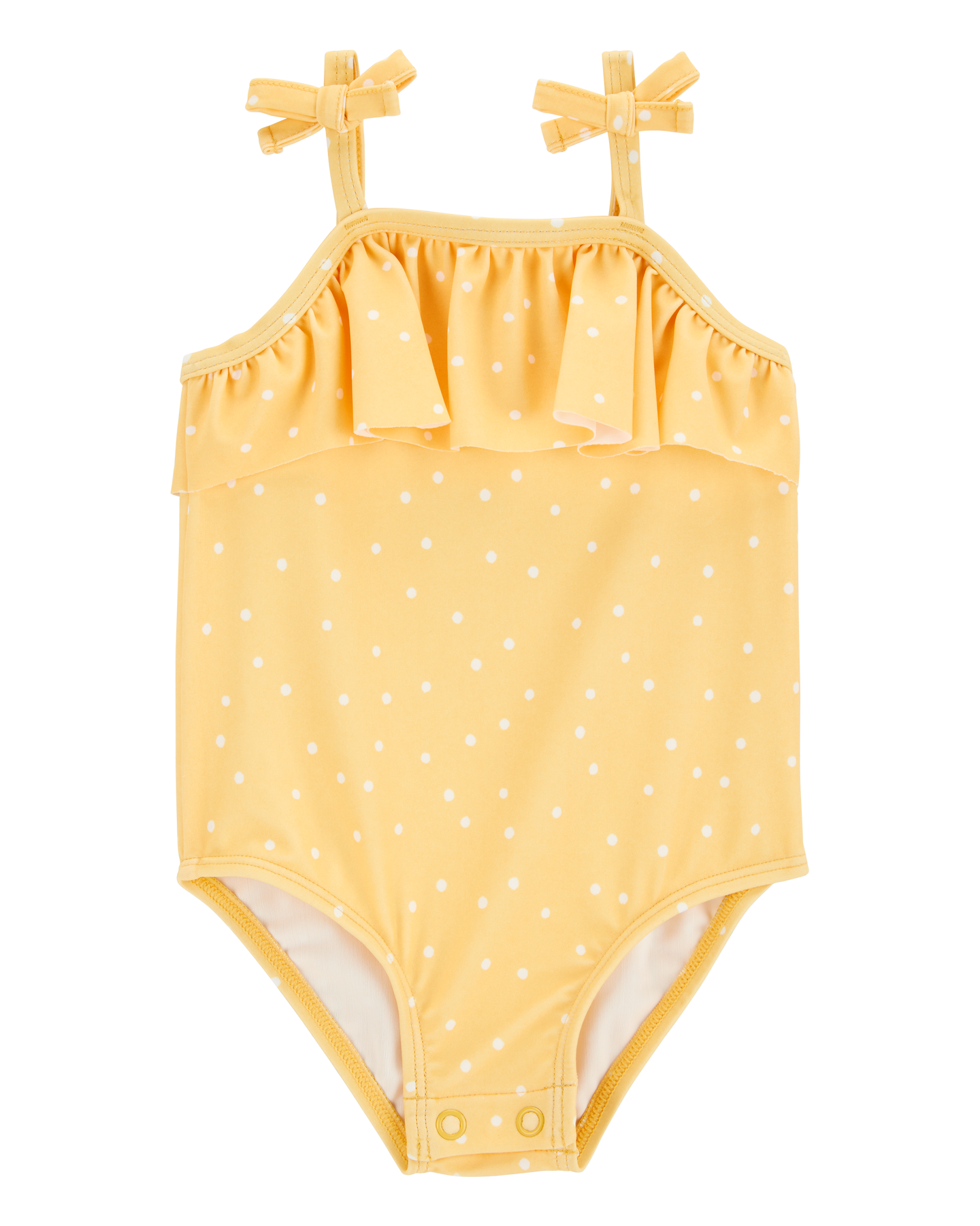 Polka Dot Ruffle 1-Piece Swimsuit