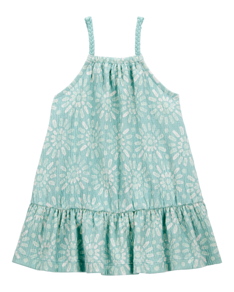 Floral Crinkle Jersey Dress