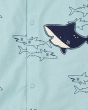 Cargar imagen en el visor de la galería, Blue Shark 1-Piece Romper
