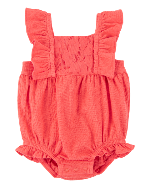 Lace Crinkle Jersey Bubble