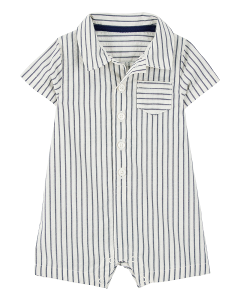 Striped Polo Romper