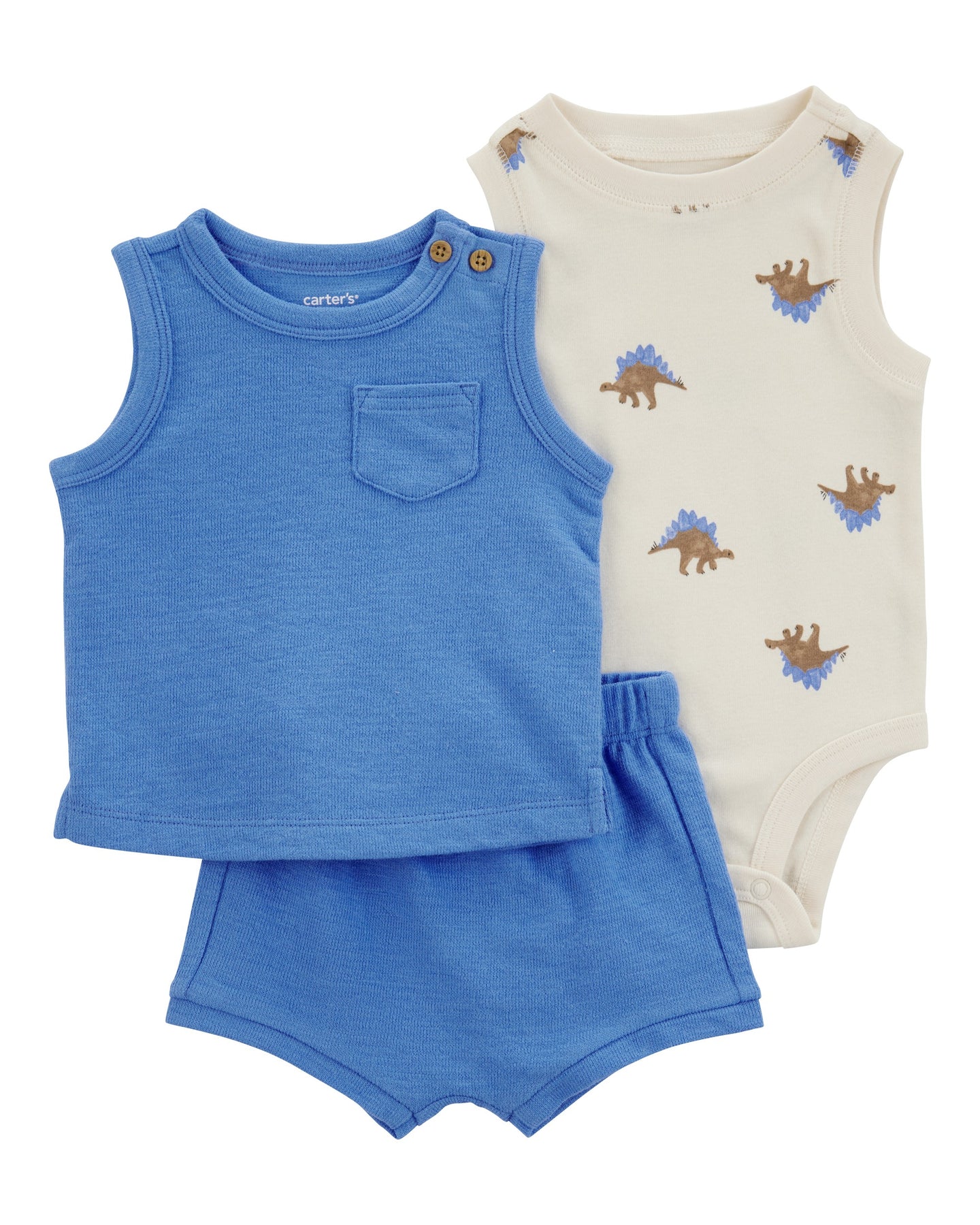 3-Piece Dinosaur Little Short Set