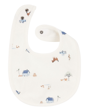 Cargar imagen en el visor de la galería, 3-Pack Dog Bibs - Blue/Ivory
