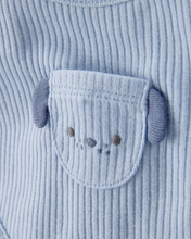 Cargar imagen en el visor de la galería, 3-Pack Dog Bibs - Blue/Ivory
