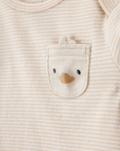 Cargar imagen en el visor de la galería, 4-Piece Striped Duck Outfit Set - Brown
