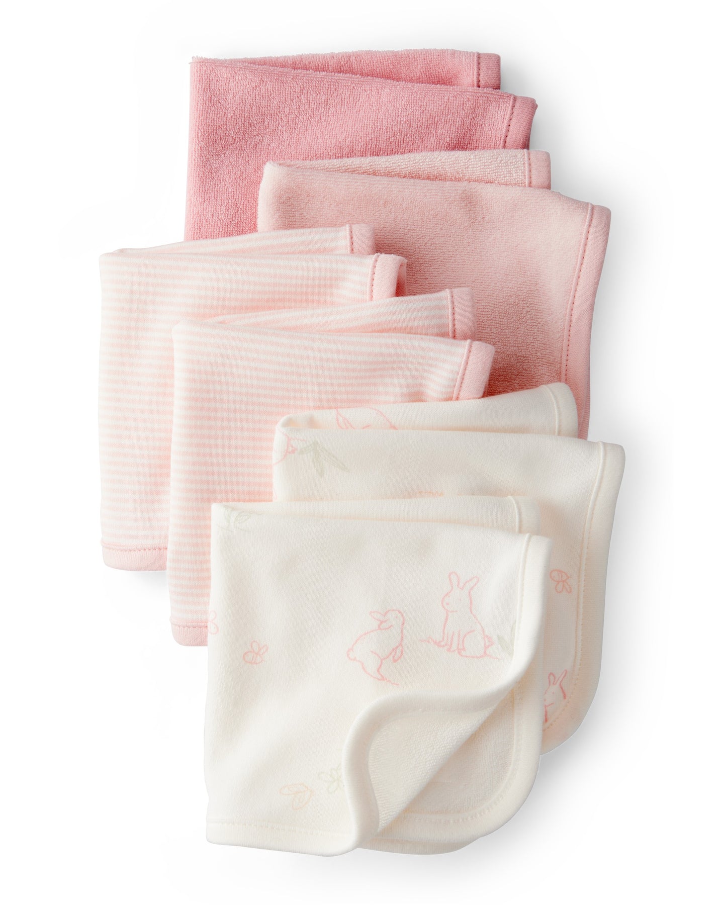 6-Pack Wash Cloths - Pink