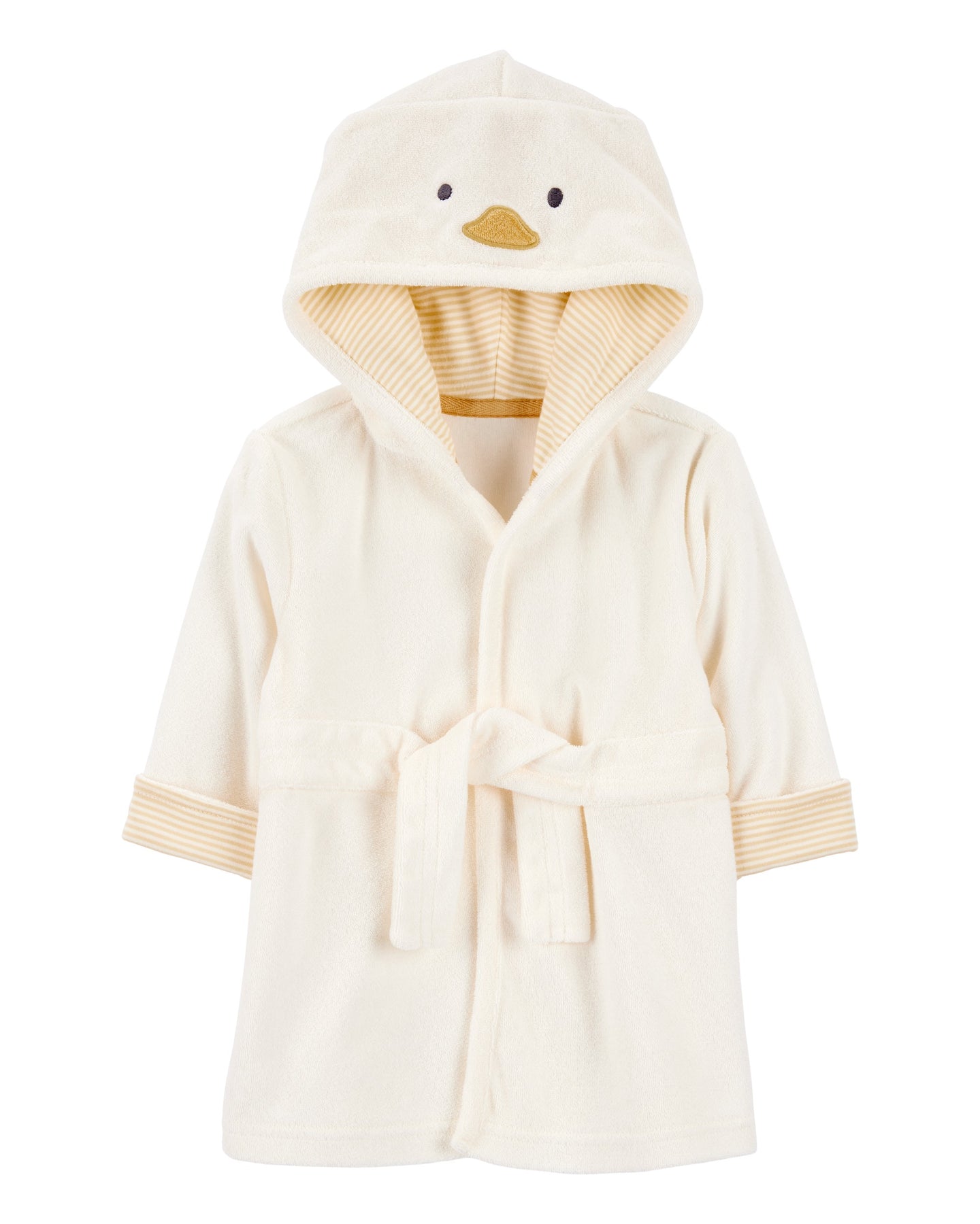 Chick Hooded Terry Robe - Ivory