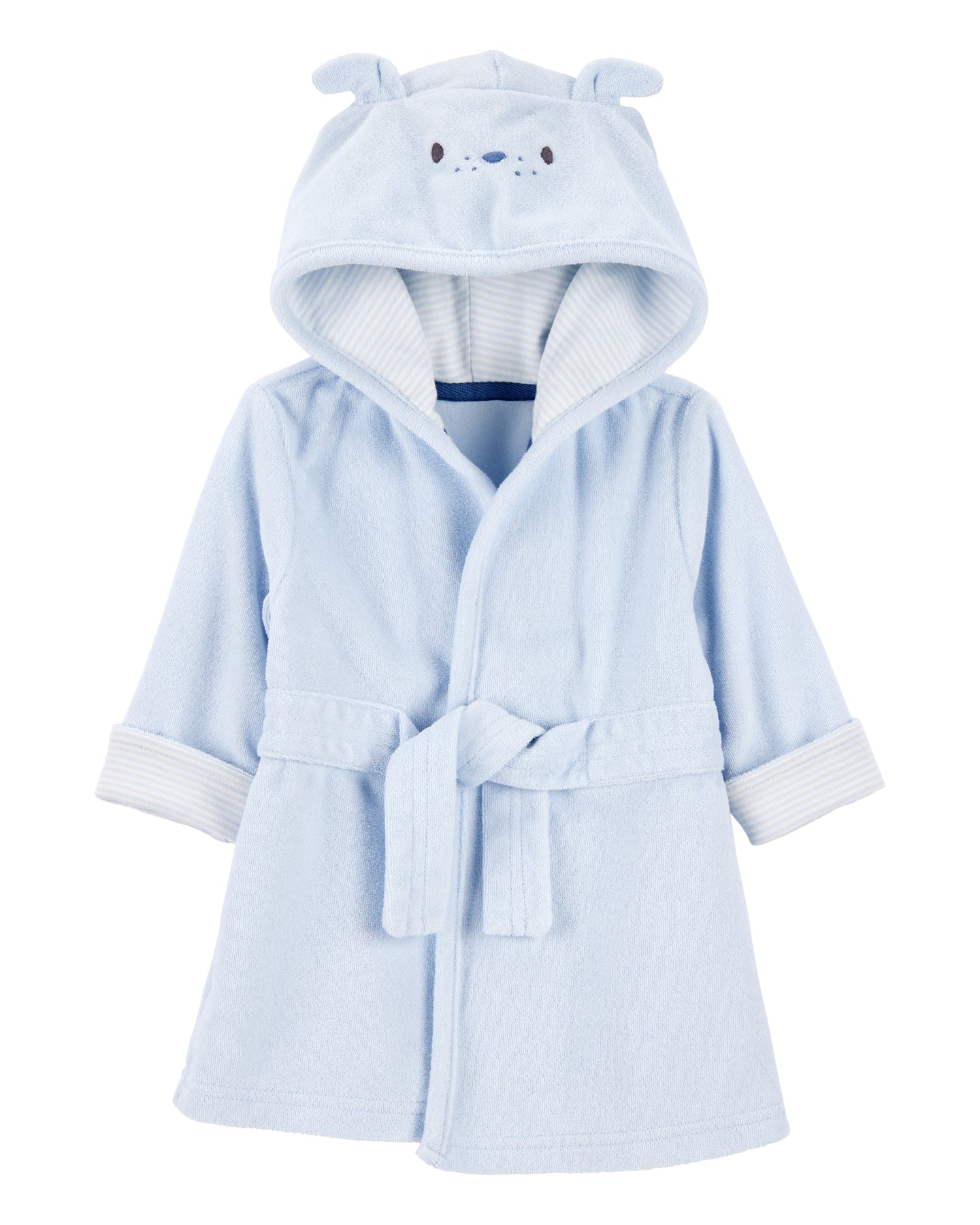 Dog Hooded Terry Robe - Blue