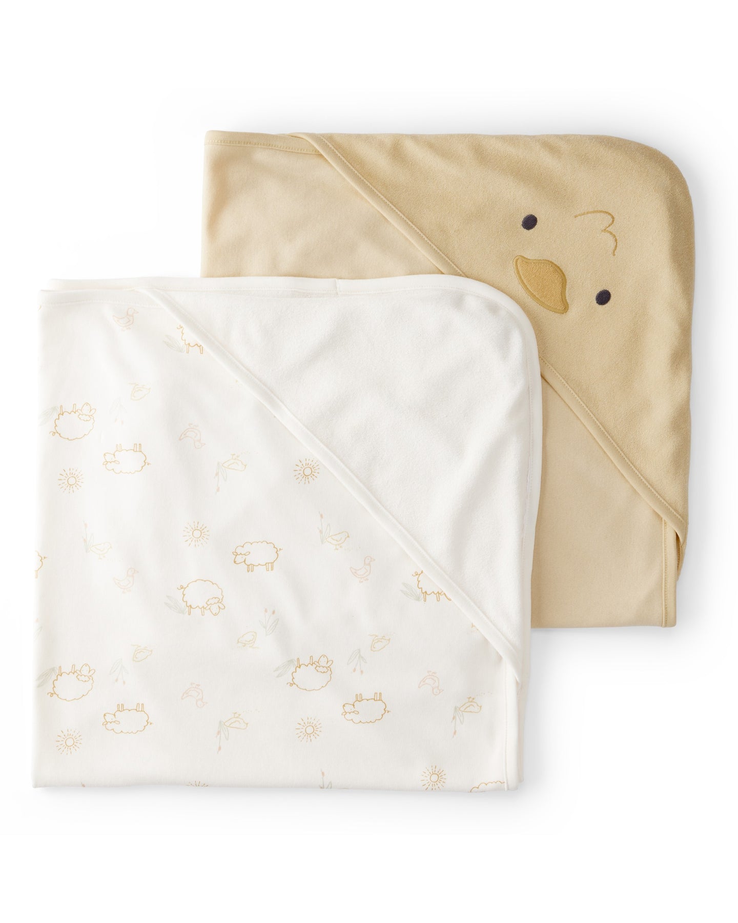 2-Pack Hooded Towels - Yellow