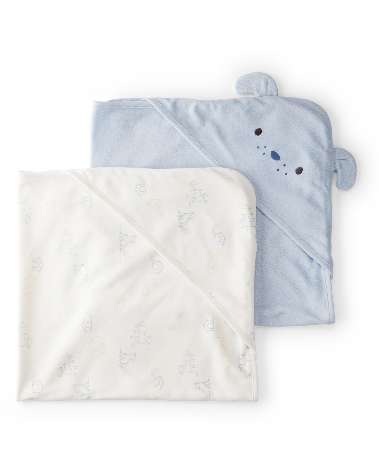 2-Pack Hooded Towels - Blue