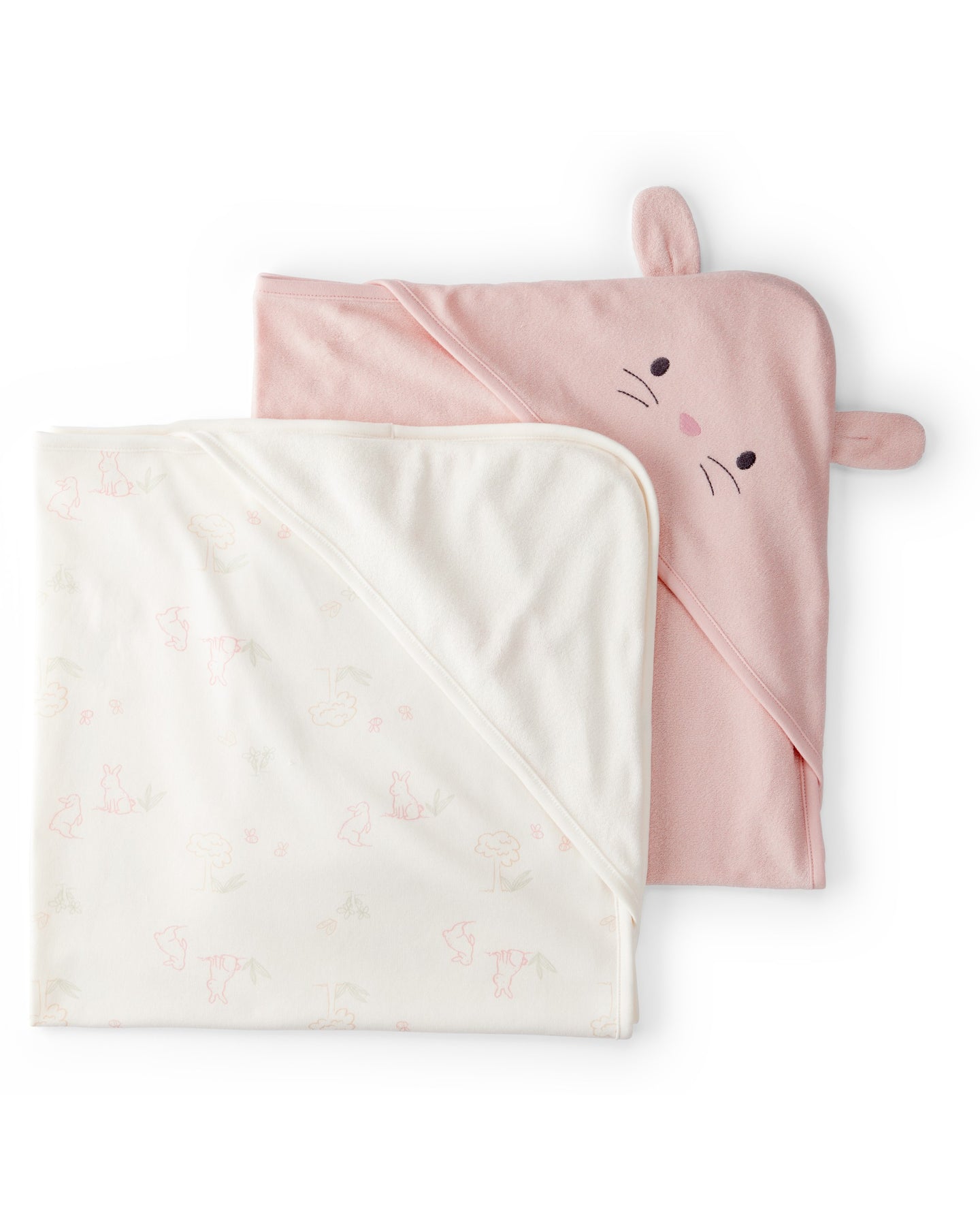 2-Pack Hooded Towels - Pink