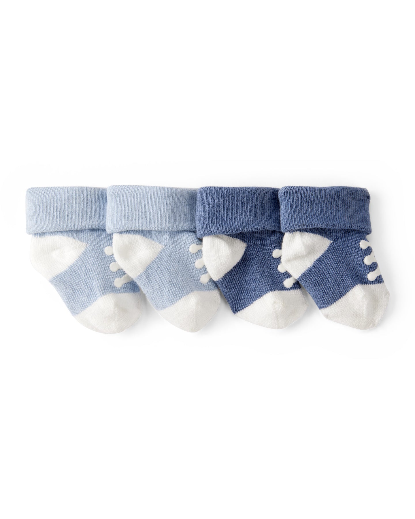 2-Pack Sneaker Booties - Blue/White