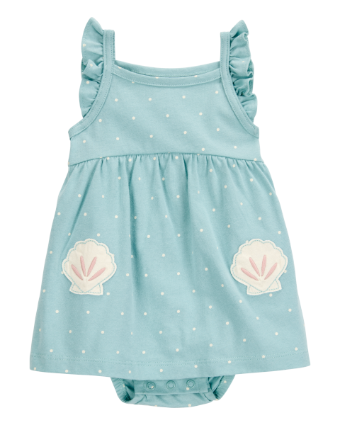 Blue Sand Dollar Sunsuit Dress