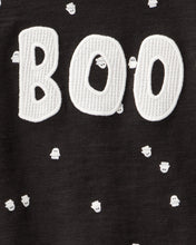 Cargar imagen en el visor de la galería, 2-Piece Ghost Print Halloween Outfit Set - Black
