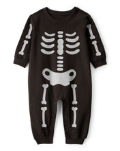 Cargar imagen en el visor de la galería, Skeleton Long-Sleeve Jumpsuit - Black

