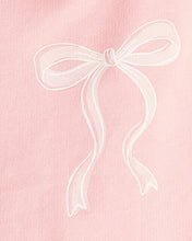 Cargar imagen en el visor de la galería, Bow French Terry Long-Sleeve Top &amp; Skirt Set - Pink
