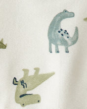 Cargar imagen en el visor de la galería, Dinosaur French Terry Long-Sleeve Tee &amp; Pant Set - Ivory
