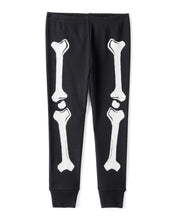 Cargar imagen en el visor de la galería, 2-Piece Glow Skeleton Halloween 100% Snug Fit Cotton Pajamas - Black
