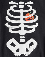Cargar imagen en el visor de la galería, 2-Piece Glow Skeleton Halloween 100% Snug Fit Cotton Pajamas - Black
